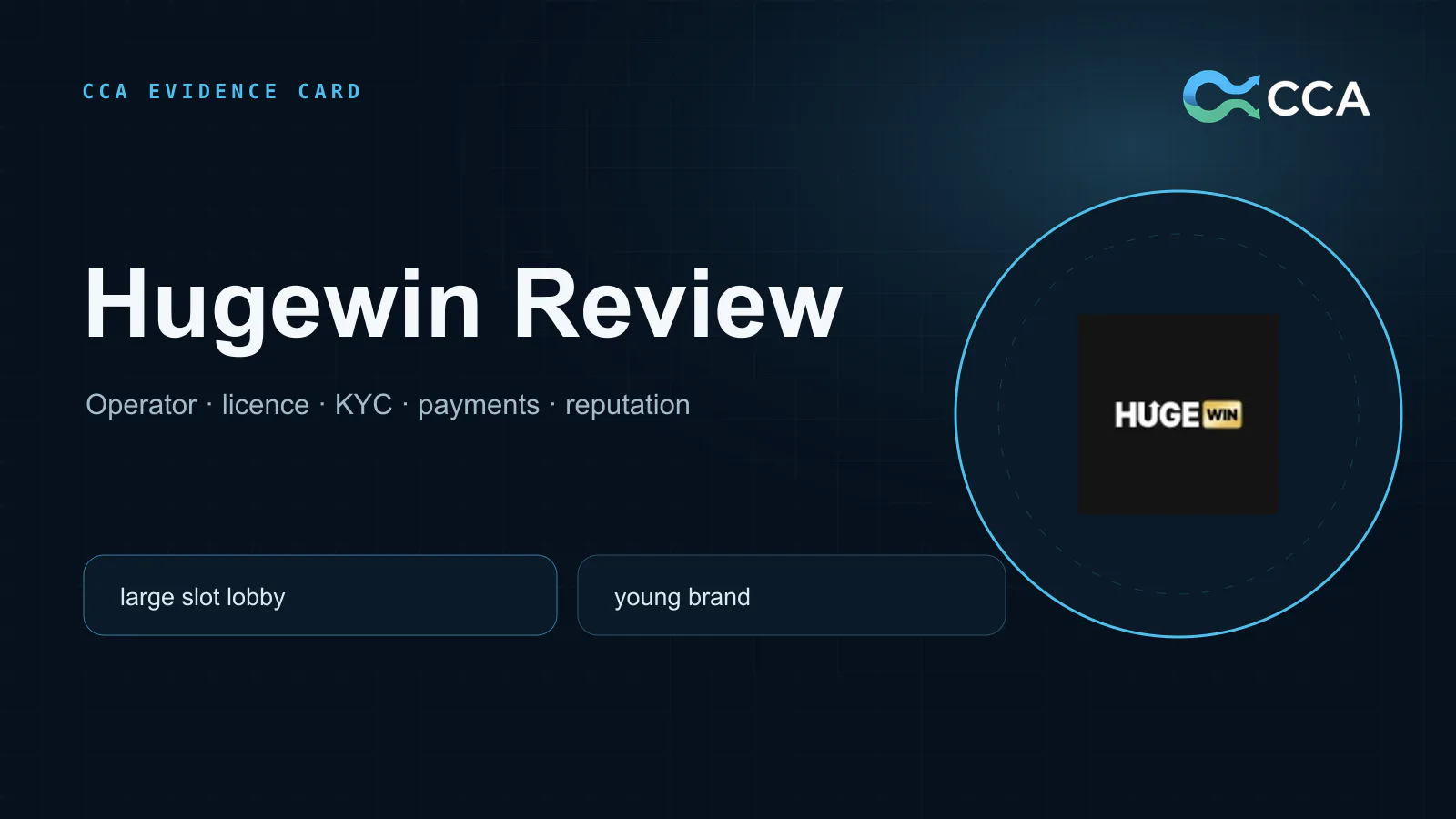 Hugewin casino interface used as a visual reference for this alternatives guide