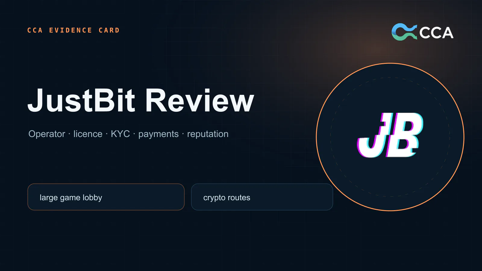 JustBit casino interface used as a visual reference for this alternatives guide