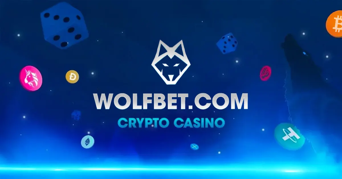 Wolf.bet crypto casino interface showing its current games, navigation and account experience